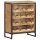 vidaXL Weinschrank 62x33x78,5 cm Raues Mangoholz