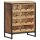 vidaXL Weinschrank 62x33x78,5 cm Raues Mangoholz