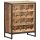 vidaXL Weinschrank 62x33x78,5 cm Raues Mangoholz