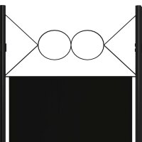 vidaXL 4-tlg. Raumteiler Schwarz 160 x 180 cm