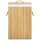 vidaXL Bambus-Wäschekorb mit 2 Fächern 72 L