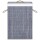 vidaXL Bambus-Wäschekorb mit 2 Fächern Grau 72 L