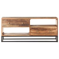 vidaXL TV-Schrank 120x30x50 cm Raues Akazienholz