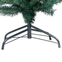 vidaXL Schlanker K&uuml;nstlicher Weihnachtsbaum mit St&auml;nder Gr&uuml;n 150cm PVC