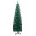 vidaXL Schlanker K&uuml;nstlicher Weihnachtsbaum mit St&auml;nder Gr&uuml;n 210cm PVC