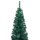 vidaXL Schlanker K&uuml;nstlicher Weihnachtsbaum mit St&auml;nder Gr&uuml;n 240cm PVC