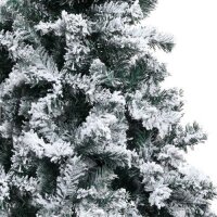 vidaXL K&uuml;nstlicher Weihnachtsbaum Beschneit Gr&uuml;n 150 cm PVC