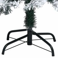 vidaXL K&uuml;nstlicher Weihnachtsbaum Beschneit Gr&uuml;n 150 cm PVC