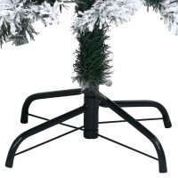 vidaXL K&uuml;nstlicher Weihnachtsbaum Beschneit Gr&uuml;n 210 cm PVC