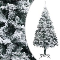 vidaXL K&uuml;nstlicher Weihnachtsbaum Beschneit Gr&uuml;n 240 cm PVC