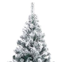 vidaXL K&uuml;nstlicher Weihnachtsbaum Beschneit Gr&uuml;n 240 cm PVC