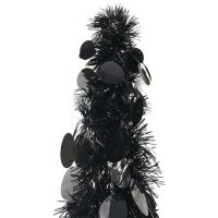 vidaXL K&uuml;nstlicher Pop-Up-Weihnachtsbaum Schwarz 120 cm PET