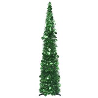 vidaXL K&uuml;nstlicher Pop-Up-Weihnachtsbaum Gr&uuml;n 120 cm PET