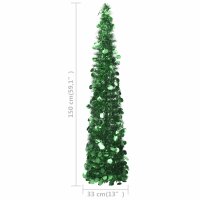 vidaXL K&uuml;nstlicher Pop-Up-Weihnachtsbaum Gr&uuml;n 150 cm PET