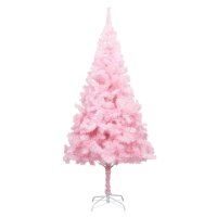 vidaXL K&uuml;nstlicher Weihnachtsbaum mit St&auml;nder Rosa 180 cm PVC