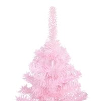 vidaXL K&uuml;nstlicher Weihnachtsbaum mit St&auml;nder Rosa 180 cm PVC