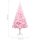 vidaXL K&uuml;nstlicher Weihnachtsbaum mit St&auml;nder Rosa 210 cm PVC