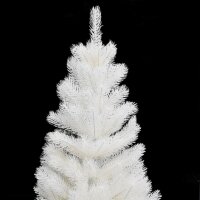 vidaXL K&uuml;nstlicher Weihnachtsbaum Naturgetreue Nadeln Wei&szlig; 90 cm