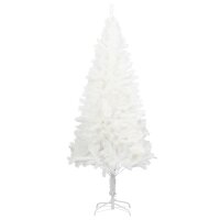 vidaXL K&uuml;nstlicher Weihnachtsbaum Naturgetreue Nadeln Wei&szlig; 120 cm