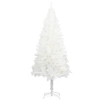 vidaXL K&uuml;nstlicher Weihnachtsbaum Naturgetreue Nadeln Wei&szlig; 150 cm