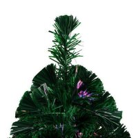 vidaXL K&uuml;nstlicher Weihnachtsbaum mit St&auml;nder Gr&uuml;n 240 cm Fiberoptik