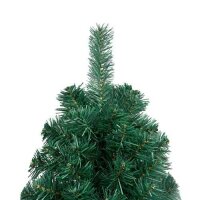 vidaXL K&uuml;nstlicher Halber Weihnachtsbaum mit St&auml;nder Gr&uuml;n 150 cm PVC