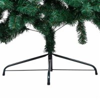 vidaXL K&uuml;nstlicher Halber Weihnachtsbaum mit St&auml;nder Gr&uuml;n 150 cm PVC