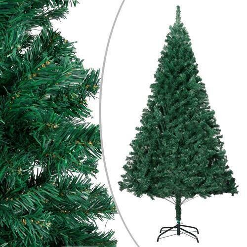 vidaXL K&uuml;nstlicher Weihnachtsbaum mit Dicken Zweigen Gr&uuml;n 150 cm PVC