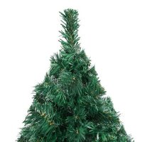 vidaXL K&uuml;nstlicher Weihnachtsbaum mit Dicken Zweigen Gr&uuml;n 150 cm PVC