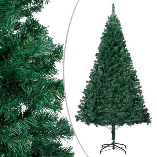 vidaXL K&uuml;nstlicher Weihnachtsbaum mit Dicken Zweigen Gr&uuml;n 180 cm PVC