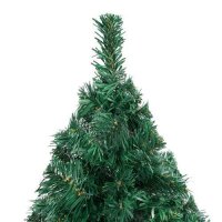 vidaXL K&uuml;nstlicher Weihnachtsbaum mit Dicken Zweigen Gr&uuml;n 180 cm PVC