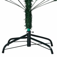 vidaXL K&uuml;nstlicher Weihnachtsbaum mit Dicken Zweigen Gr&uuml;n 210 cm PVC