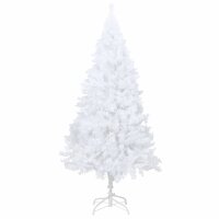 vidaXL K&uuml;nstlicher Weihnachtsbaum mit Dicken Zweigen Wei&szlig; 240 cm PVC