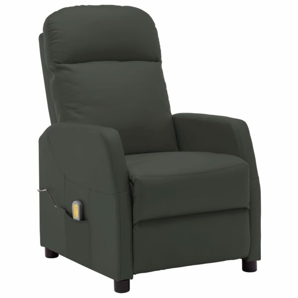 vidaXL Massagesessel Anthrazit Kunstleder