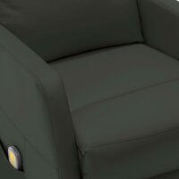 vidaXL Massagesessel Anthrazit Kunstleder