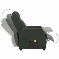 vidaXL Massagesessel Anthrazit Kunstleder