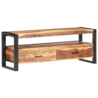 vidaXL TV-Schrank 120x35x45 cm Massivholz Honigfarben