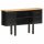 vidaXL Sideboard 110x30x65 cm Raues Mango-Massivholz und Stahl