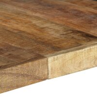 vidaXL Esstisch 140x140x75 cm Raues Mangoholz