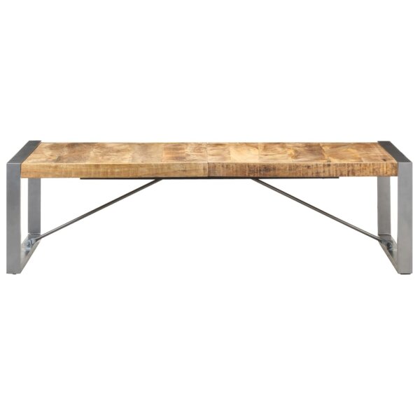 vidaXL Couchtisch 140x70x40 cm Raues Mangoholz