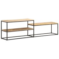 vidaXL TV-Schrank 180x30x50 cm Raues Mangoholz