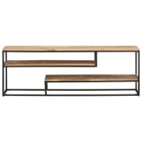 vidaXL TV-Schrank 130x30x45 cm Raues Mangoholz