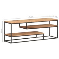 vidaXL TV-Schrank 130x30x45 cm Akazie Massivholz