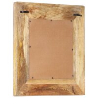 vidaXL Spiegel Handgeschnitzt 50x50x2,6 cm Massivholz Mango