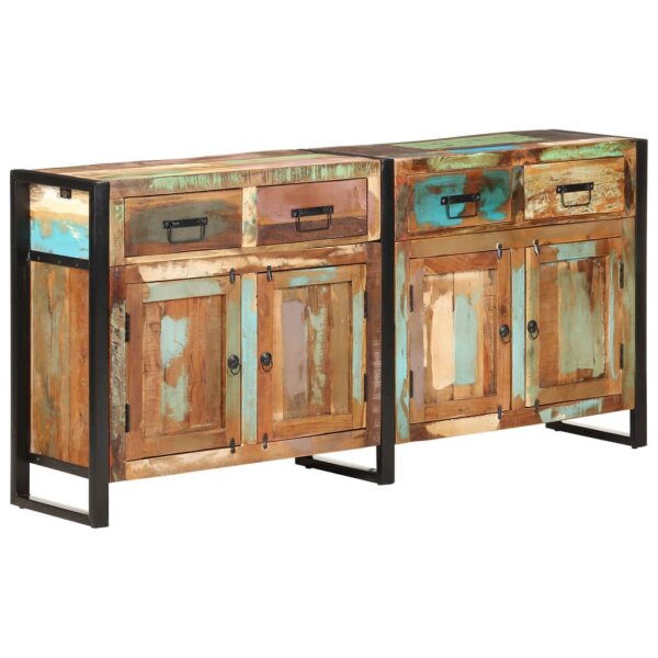 vidaXL Sideboard 172x35x80 cm Altholz Massiv