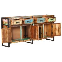 vidaXL Sideboard 172x35x80 cm Altholz Massiv