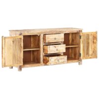 vidaXL Sideboard 151x40x75 cm Raues Akazienholz