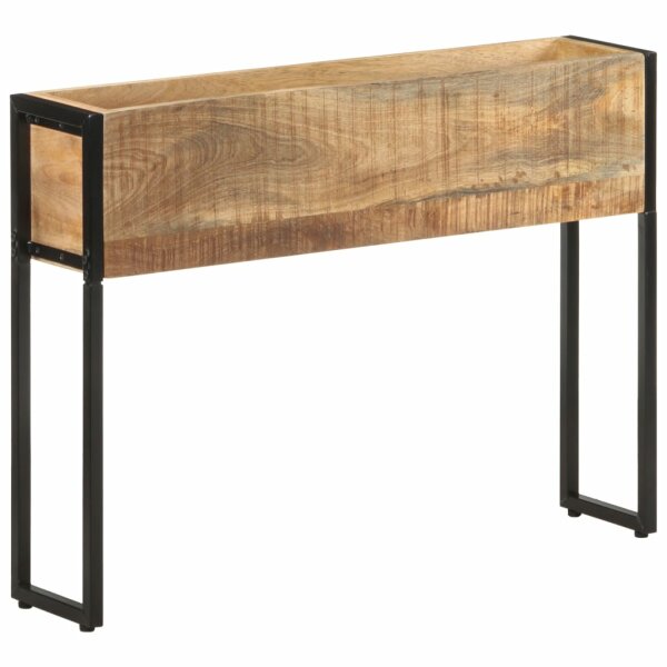 vidaXL Pflanzk&uuml;bel 90x20x68 cm Raues Mangoholz