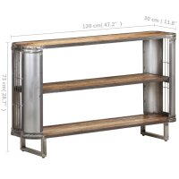 vidaXL Sideboard 120x30x73 cm Massivholz Mango