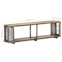 vidaXL TV-Schrank 150x30x40 cm Massivholz Mango